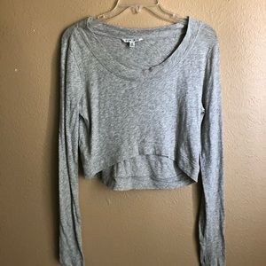 M CAbi long sleeved crop top
